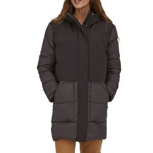 Patagonia Black Silent Down Hybrid Parka Jacket